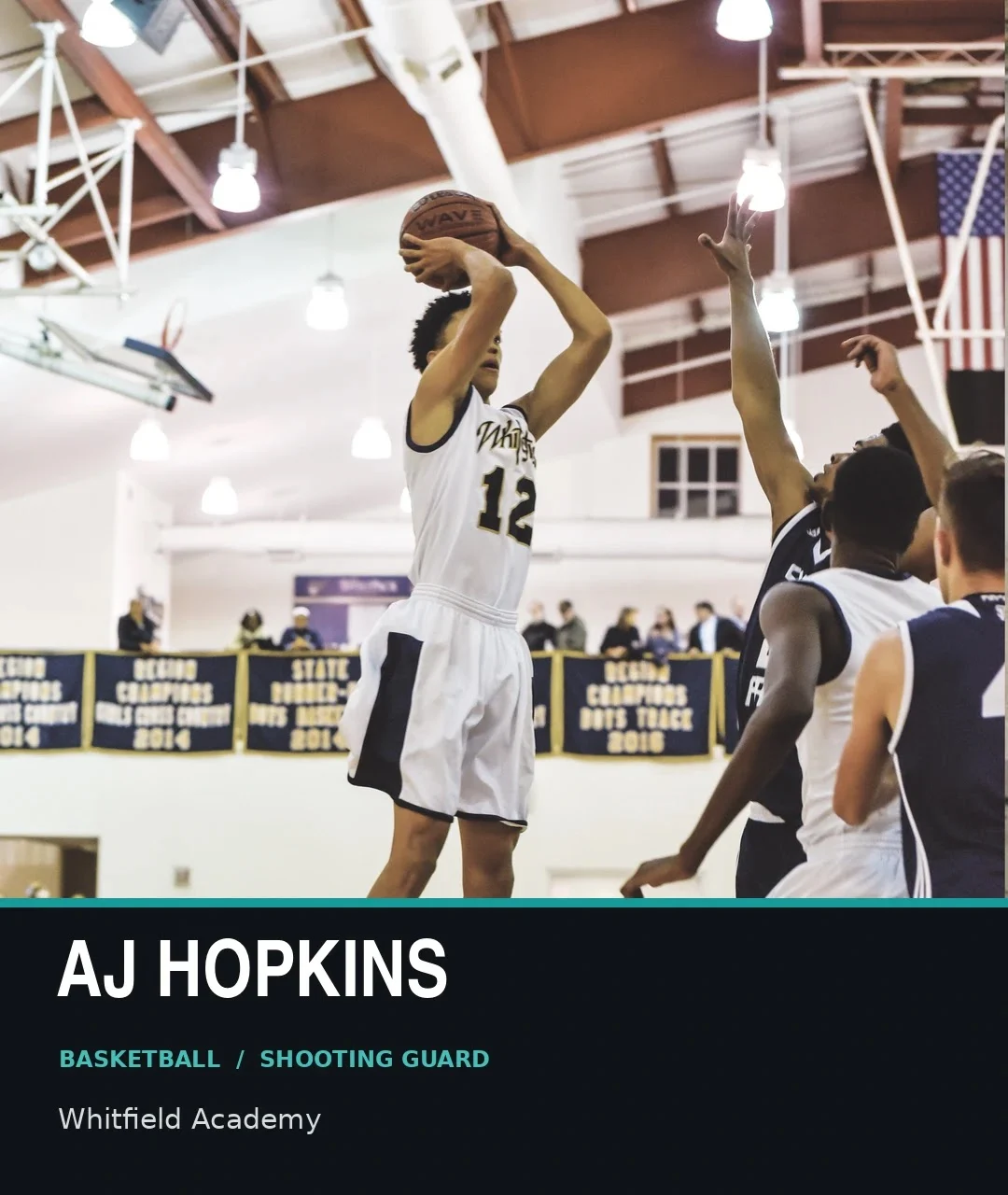 AJ Hopkins, basketball shooting guard, Whitfield Academy