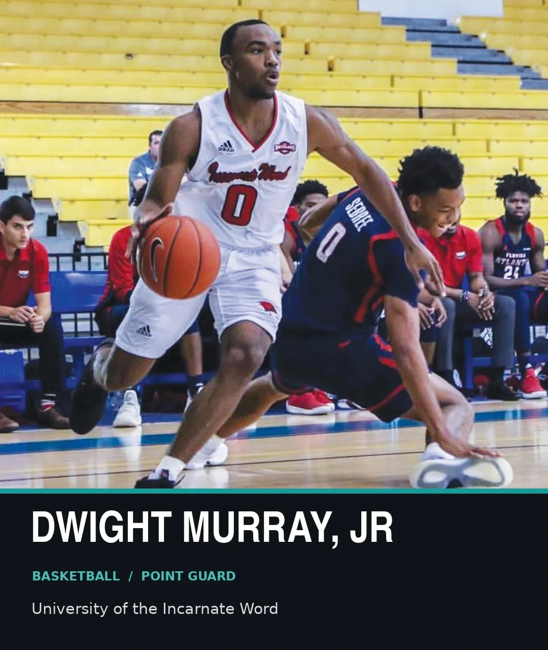 Dwight Murray Jr., basketball point guard, University of the Incarnate Word
