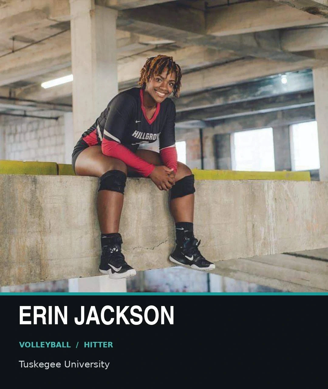 Erin Jackson, volleyball hitter, Tuskegee University