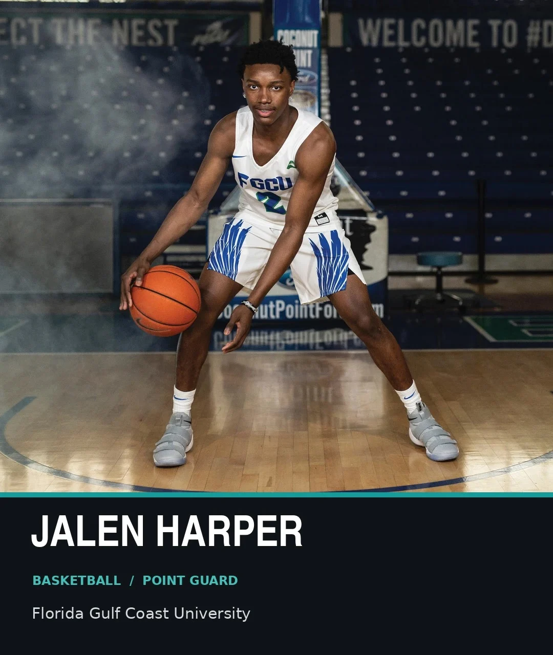 Jalen Harper, basketball point guard, Florida Gulf Coast University