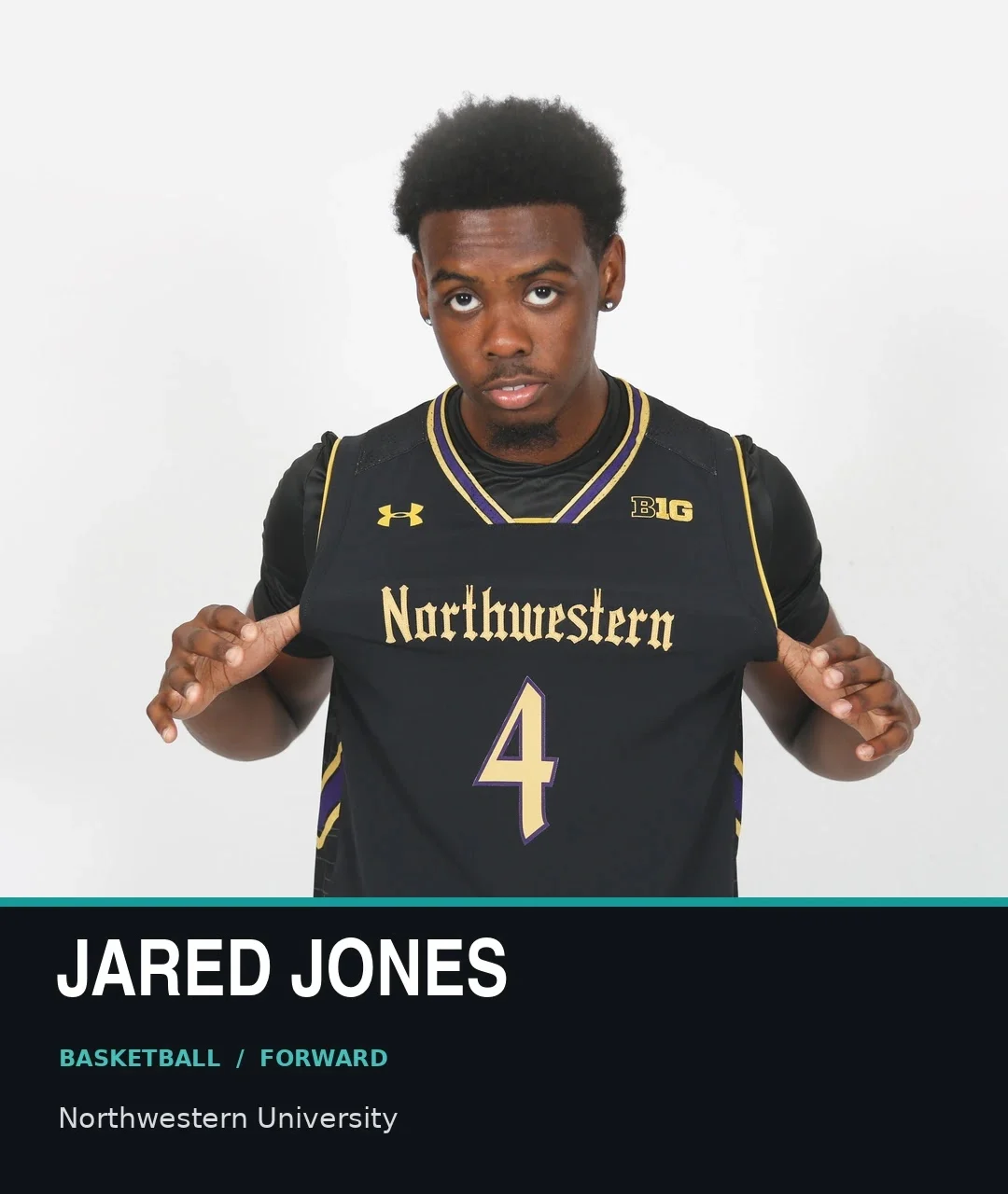 Jared Jones, basketball forward, Northwestern University