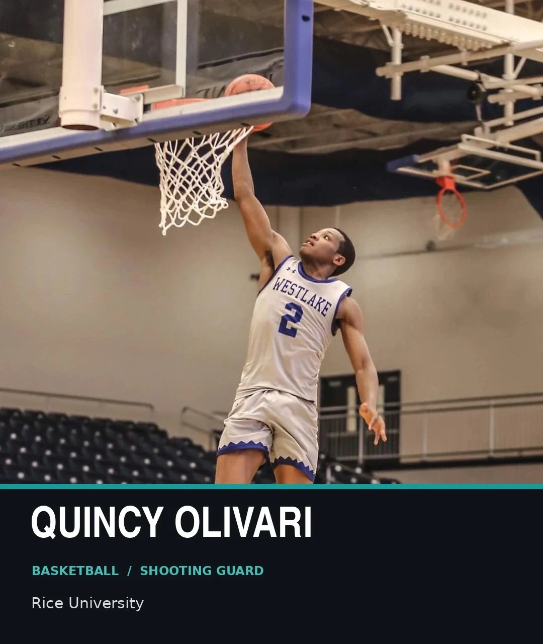 Quincy Olivari, basketball shooting guard, Rice University