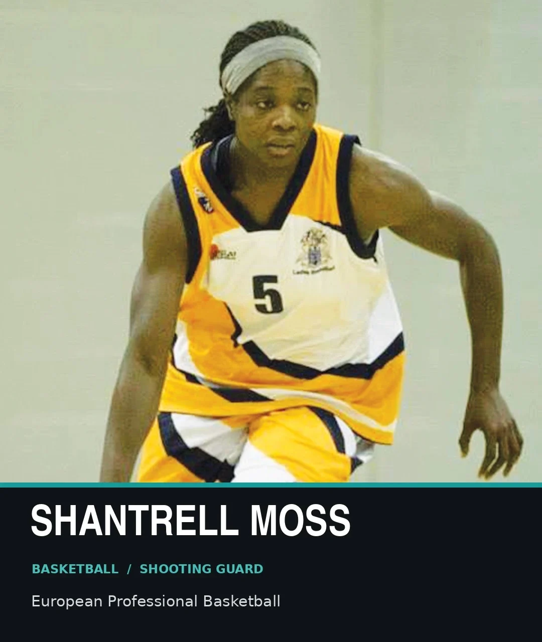 Shantrell Moss, basketball shooting guard, European professional basketball