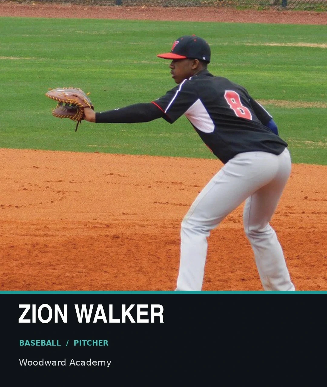 Zion Walker, baseball pitcher, Woodward Academy